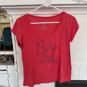 Pura Vida Women's Casual Pink Tee